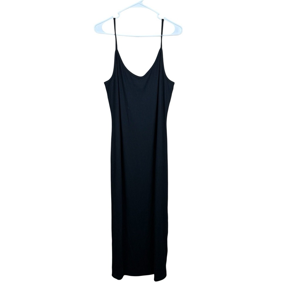 NWT FABLETICS Aubrey Rib Dress‎ Black Womens Size XXL